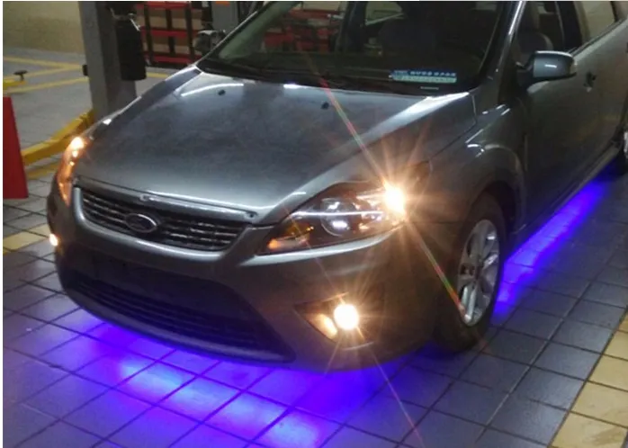 Kingshowstar - 4 Stück RGB-Farben-LED-Streifen unter dem Auto -Unterboden-Unterboden-Neonlicht-Kit mit ferngesteuertem LED-Auto -Innenraum-Unterbodenlicht