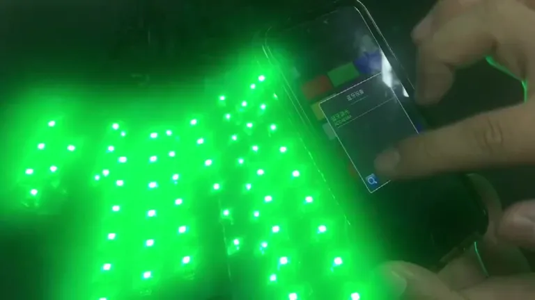 4-teiliges Musik Control Auto Innen Licht Dekoration RGB