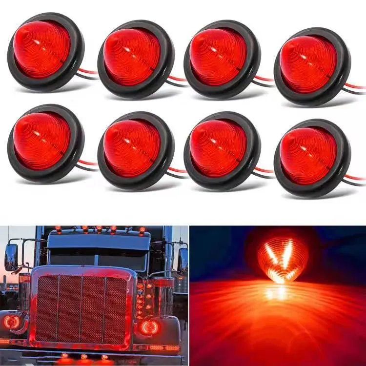 Venta al por mayor, caliente, barato, de alta calidad, 12 v, 24 v, luces led  traseras para camiones, luces led laterales para camiones