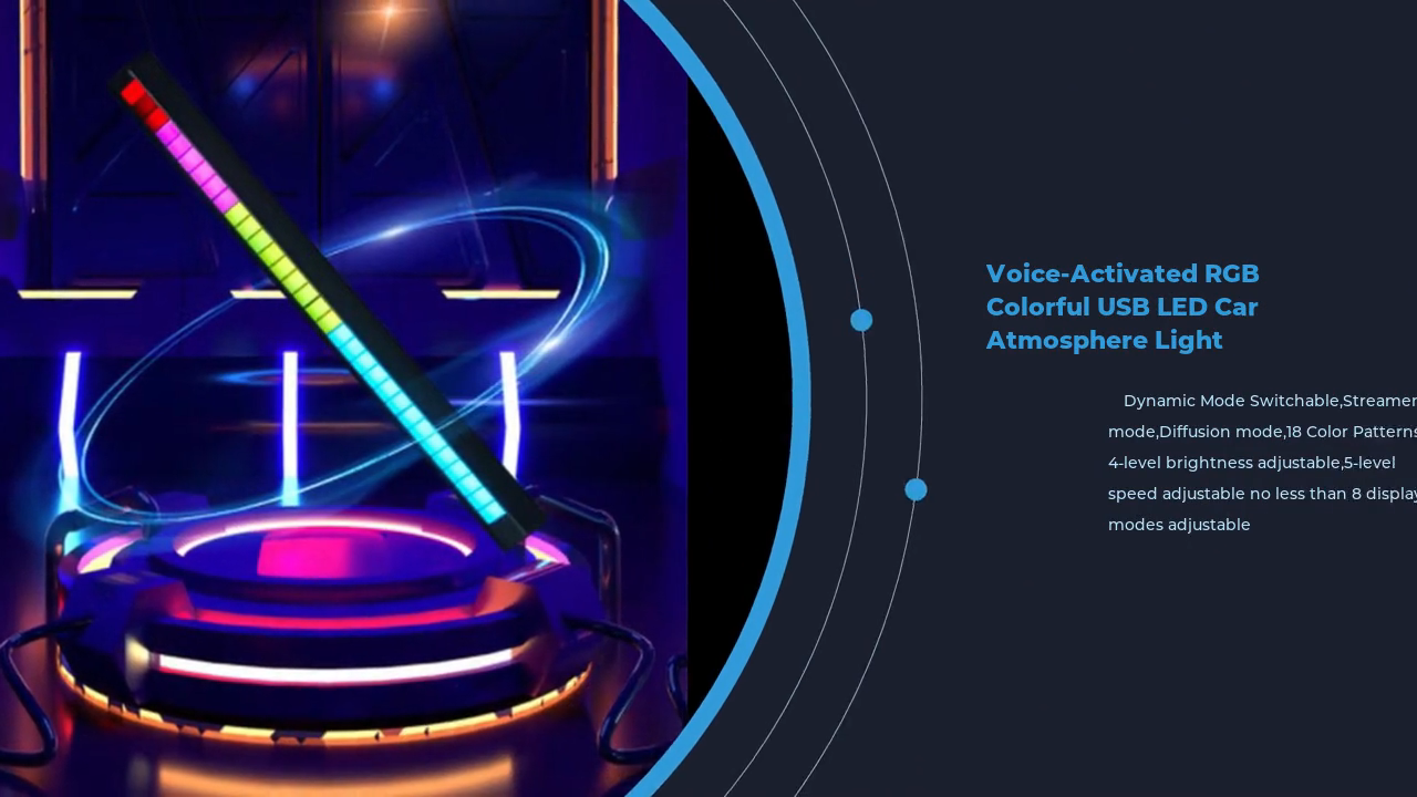 Kingshowstar - NEUESTE sprachaktivierte RGB-Musik-LED-Auto
