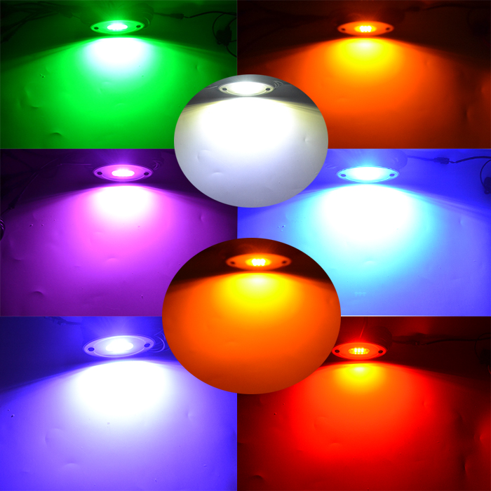 4X DOUBLE ROW ~ 17" LED RGB Rim Wheel Lights Color Change illuminate Blue-tooth