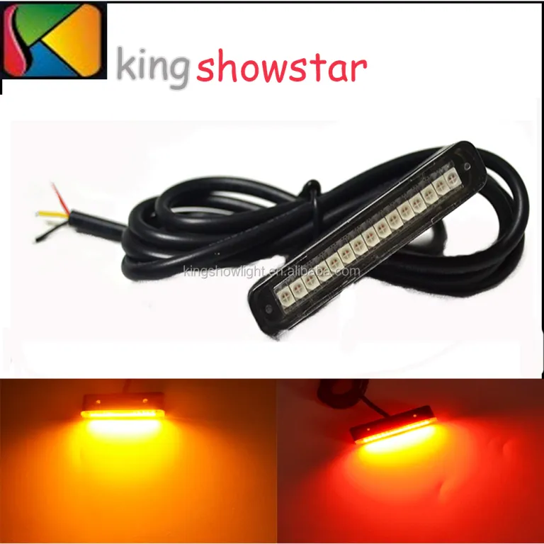 Kingshowstar - 6RED LED Wasserdichte Kennzeichenbeleuchtung für Motorrad- Auto-LED-Kennzeichenbeleuchtung