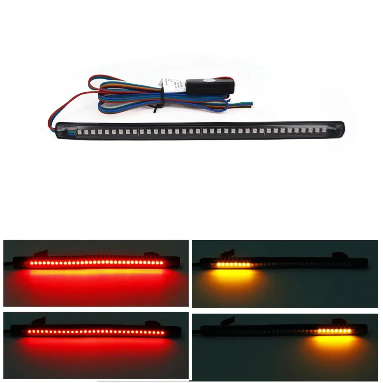 Stoplicht/Nachtorientierungslicht+Blinker LED-Streifen flexibel Motorrad  Kaffee 