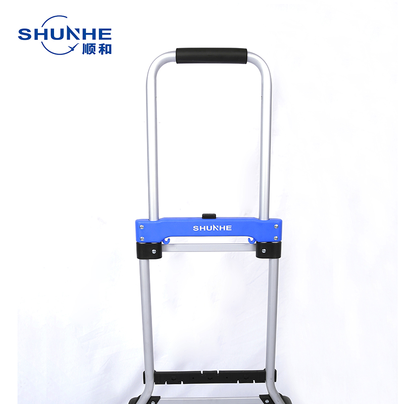 SHUNHE Aluminum folding luggage cart 100kgs with bungee card FW90C