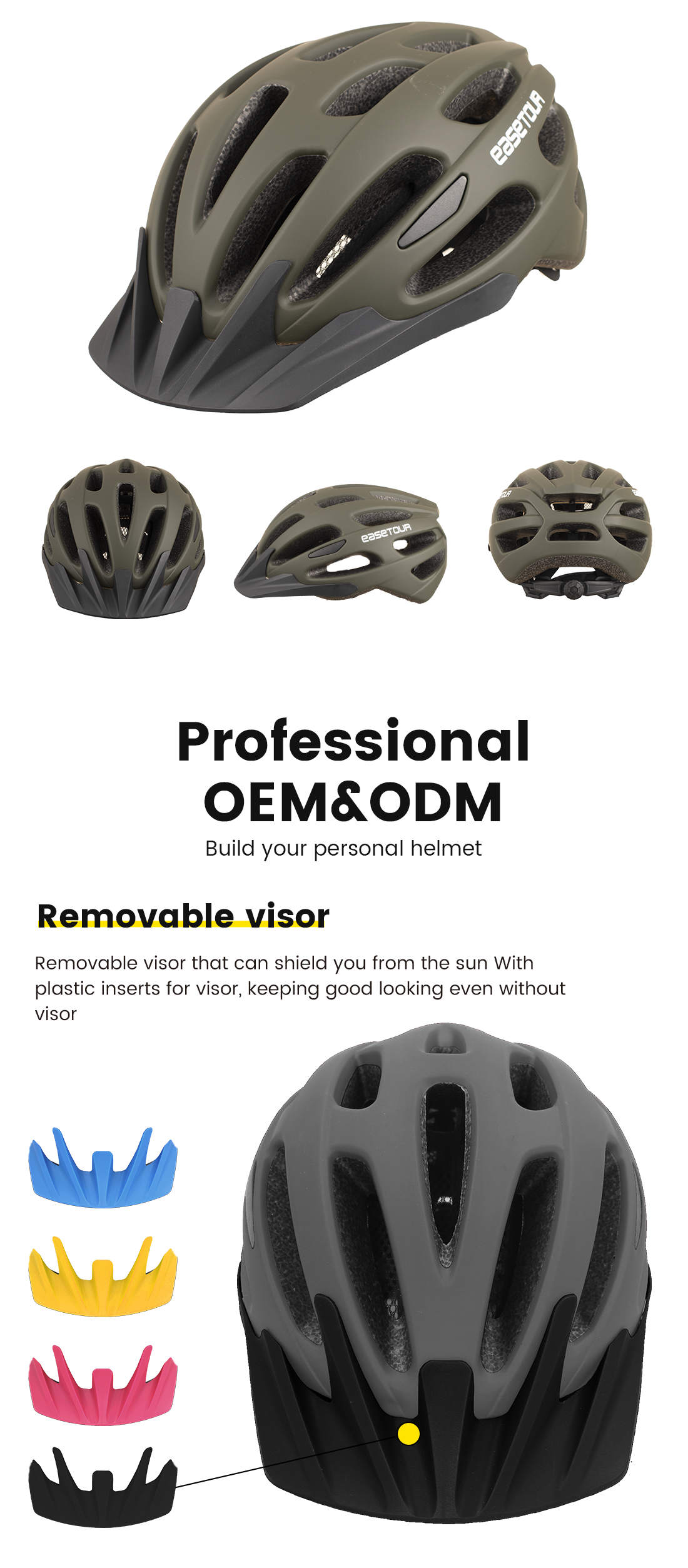 EASETOUR EASETOUR Good Quality Custom Cycling Safety Helmet Women Men