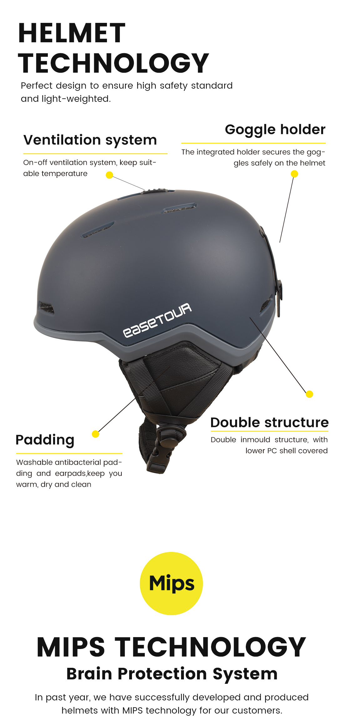 Best Ski Helmet Manufacturer And Wholesale Factory EASETOUR