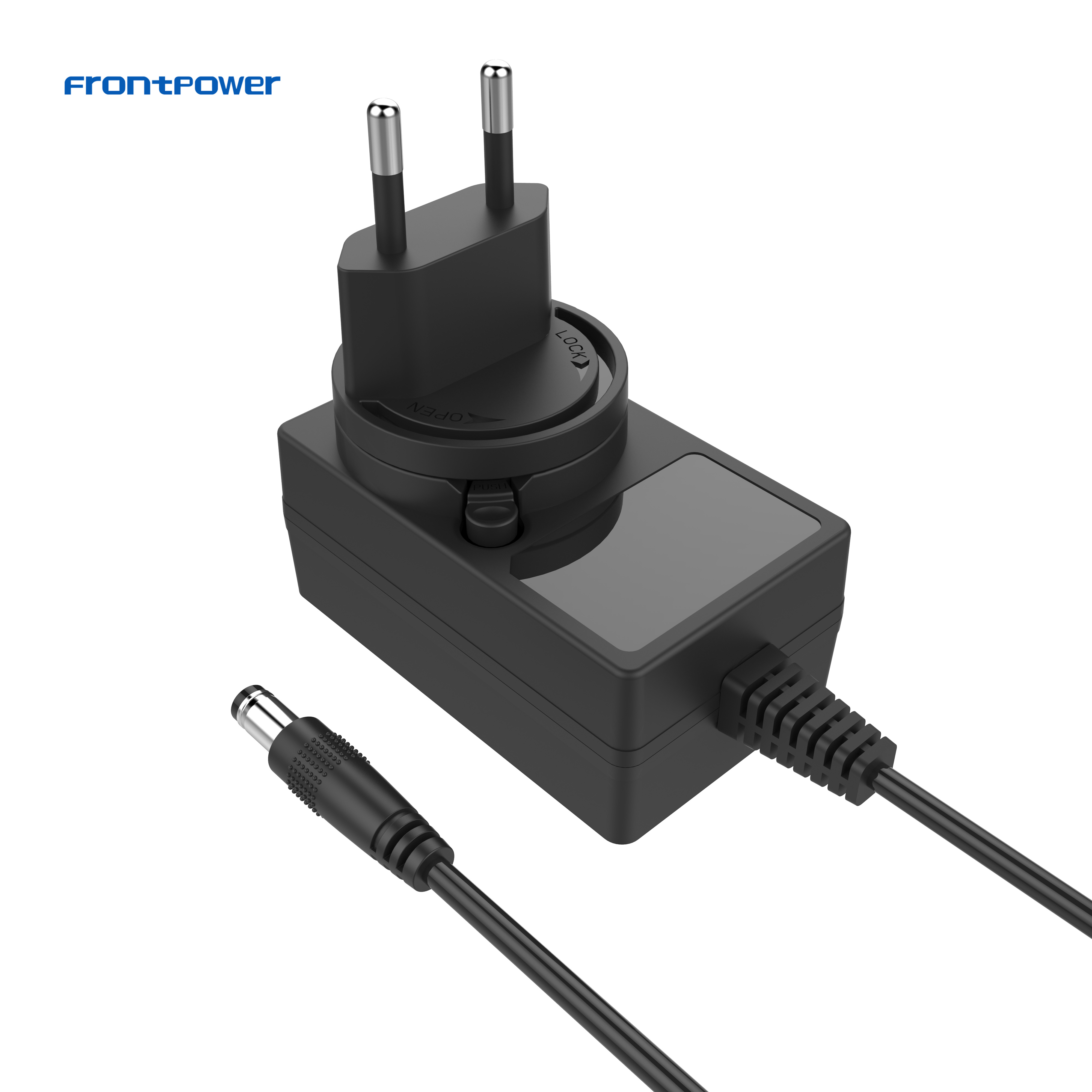 interchangeable plug power supply 9v 2a 12v 2a 24v 1a ac dc adapter with UL CB CE GS EMC SAA KC FCC PSE CCC