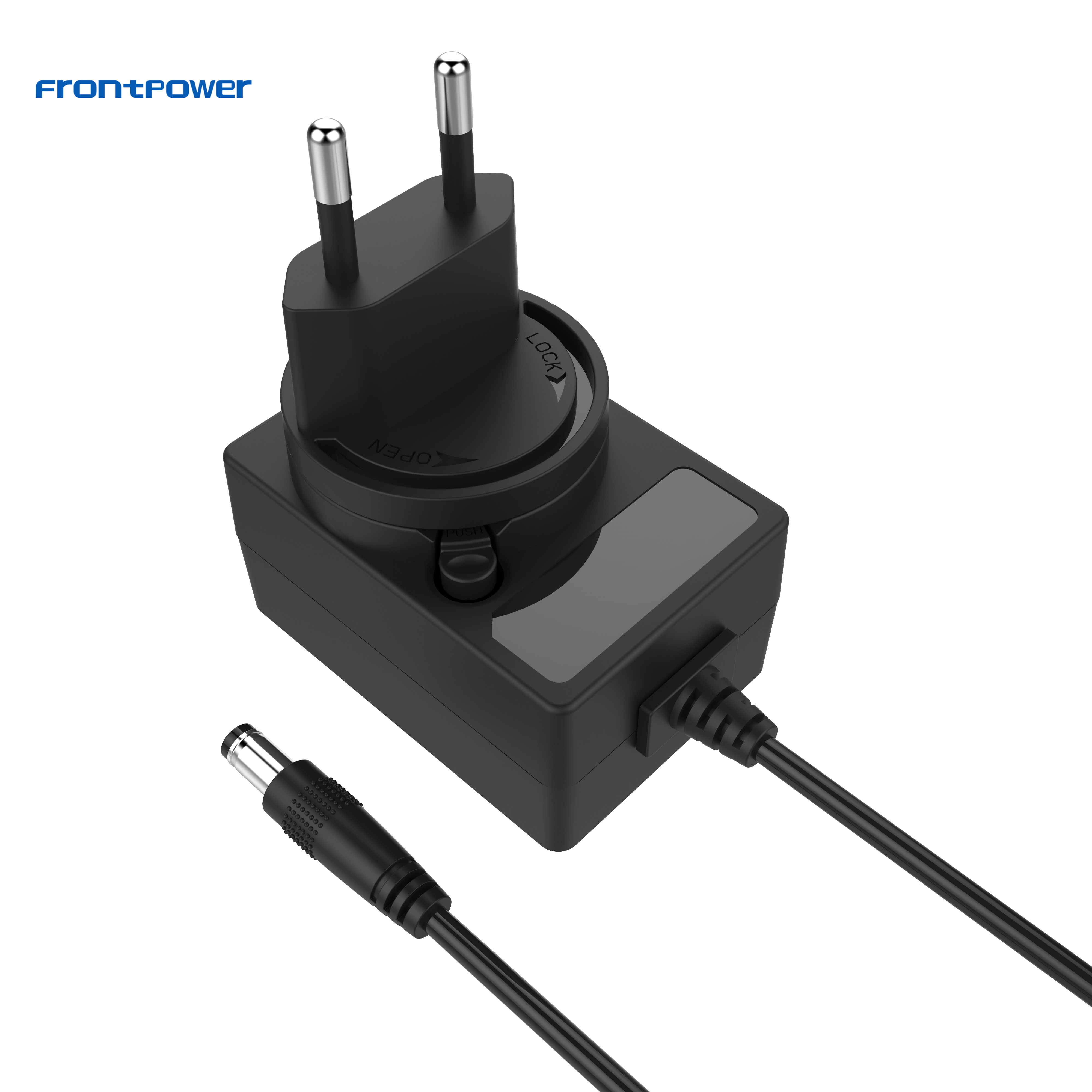 12W wall plug power supply 5V 2A interchangeable adapter with UL/CB/CE/GS/EMC/LVD/FCC for wireless sensor