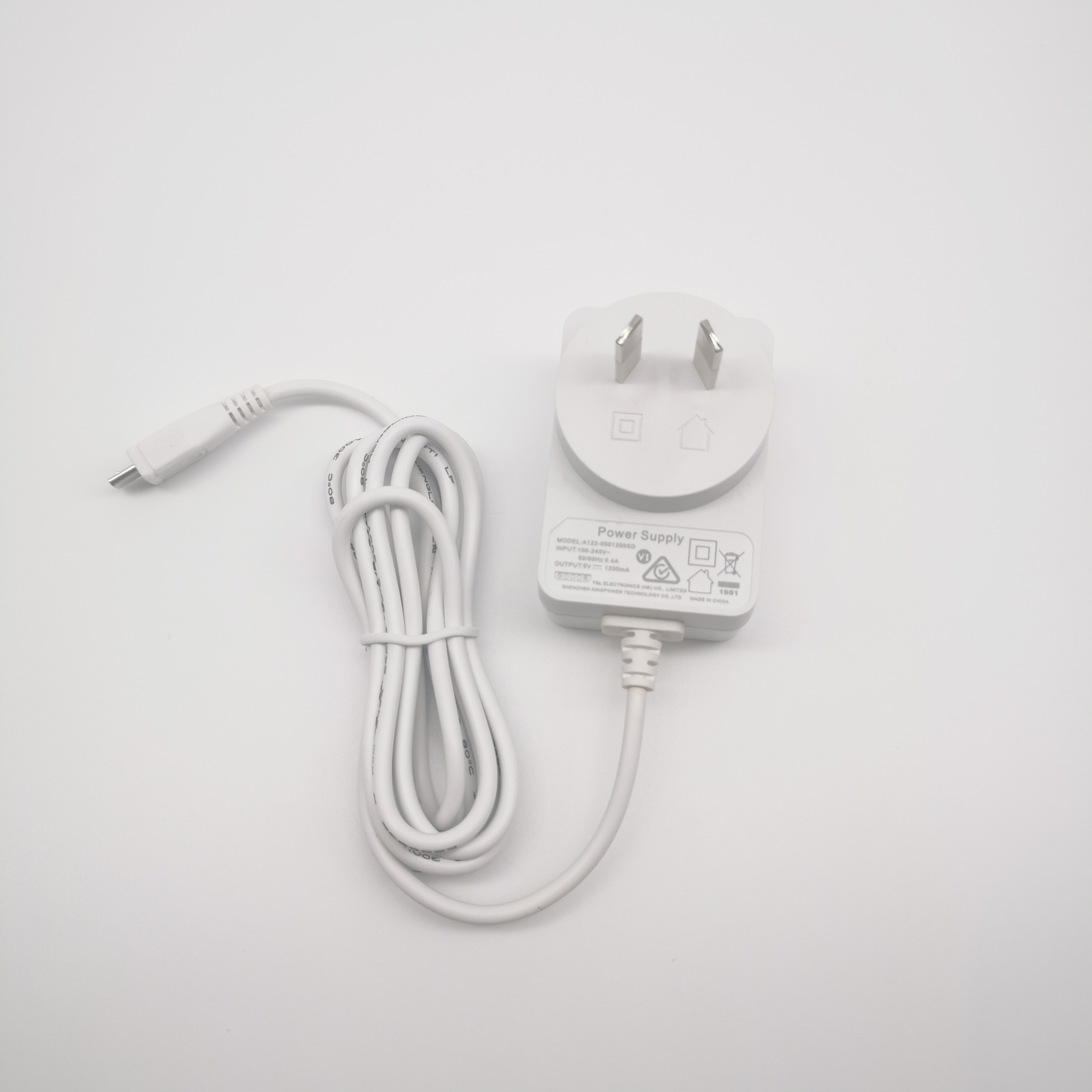UL60601 5V1A 5V1.2A power adapter charger level 6 energy efficient for medical beauty instrument