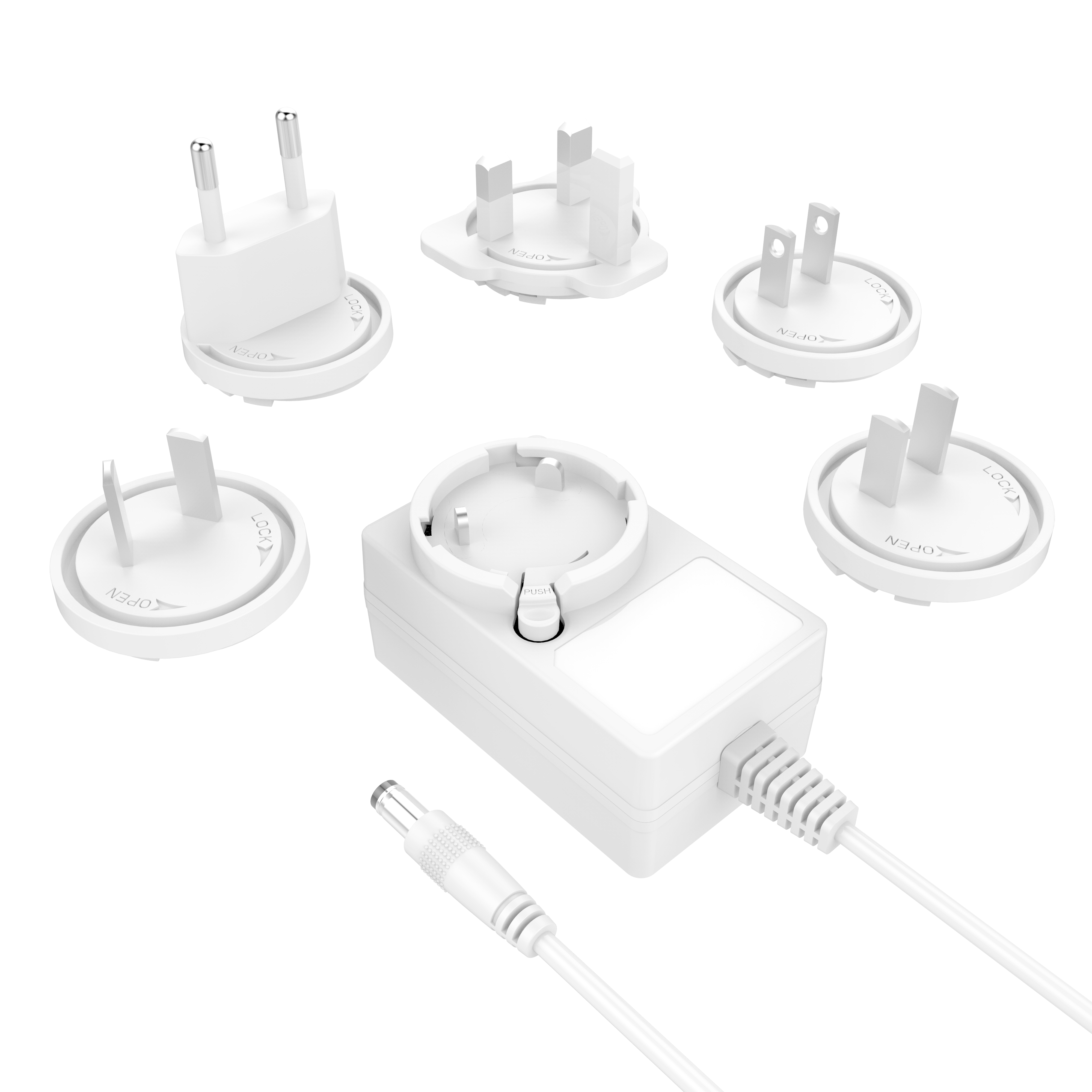 9V 2A wall plug power adapter 5V 3.5A 3A removeable adapter with UL62368 ETL1310 EN61558/62368 CE GS SAA PSE KC