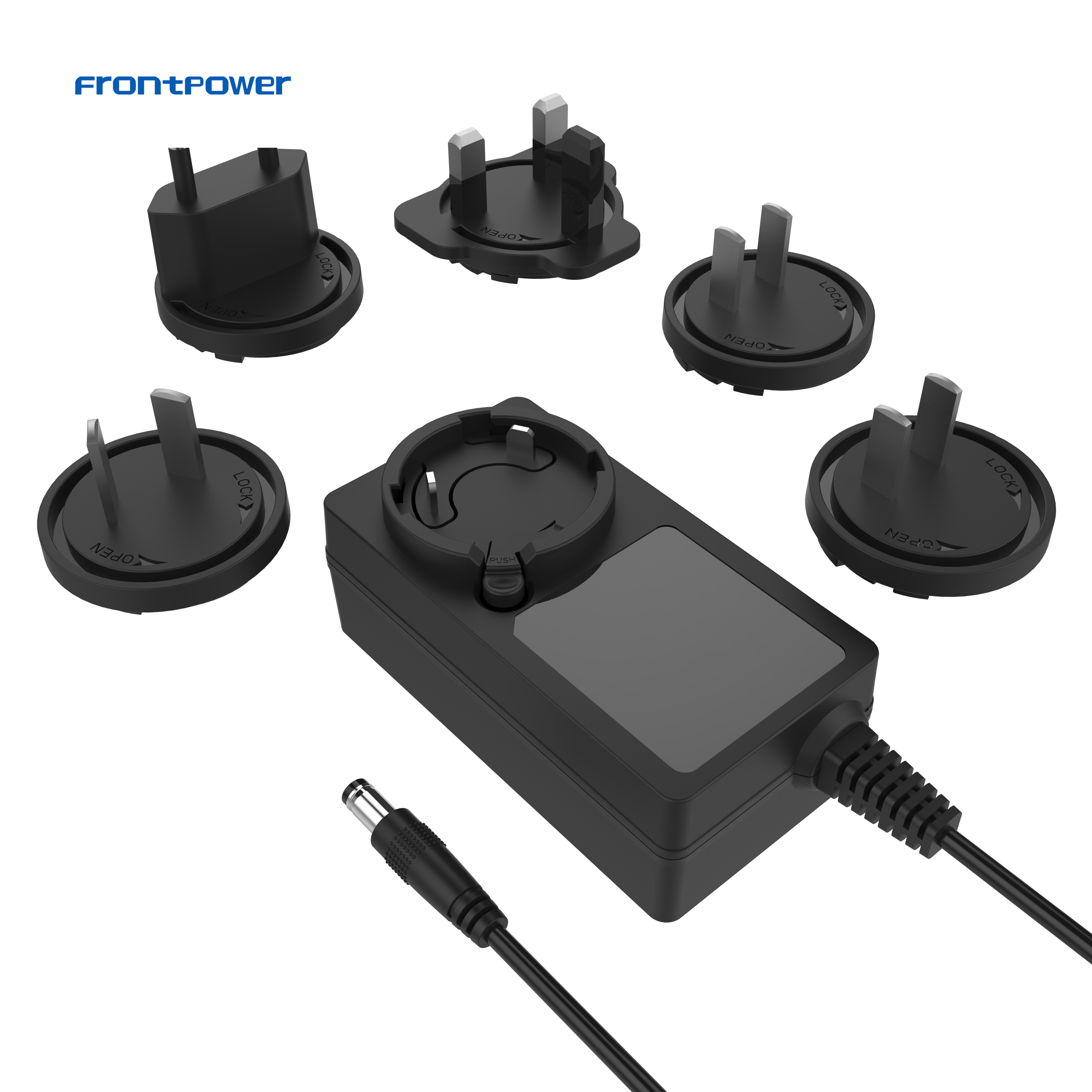 12V 4A 15V 3A 3.2A 24V 2A US EU UK AU PSE SAA IND Interchangeable Plug SMPS Power Adapter Supply Switch ACDC Charger