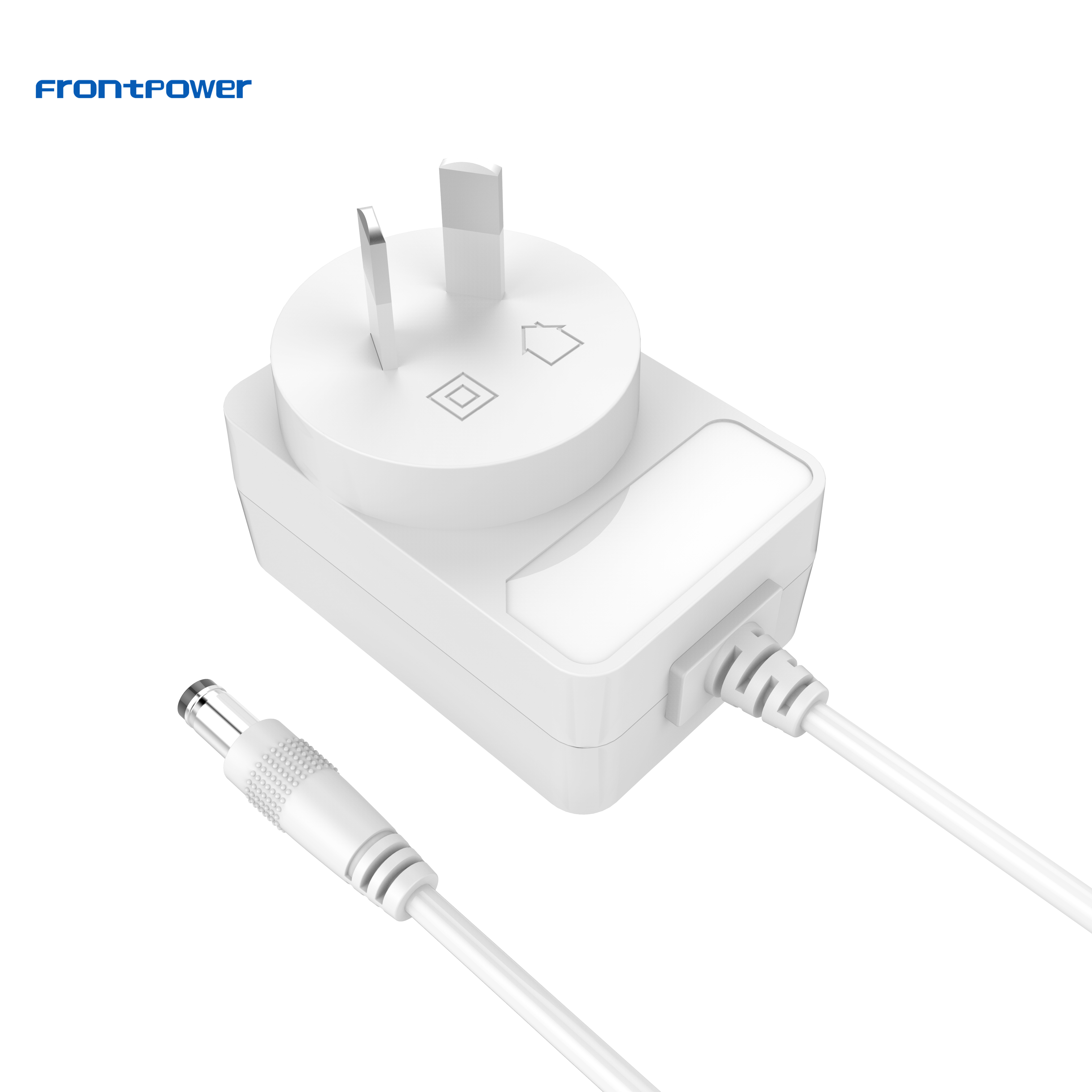 Frontpower adapter ECAS certificate 12W 5V 2.5A 5V 2A 6V 1A 6V 2A 8V 1.5A wall plug fixed type adapter