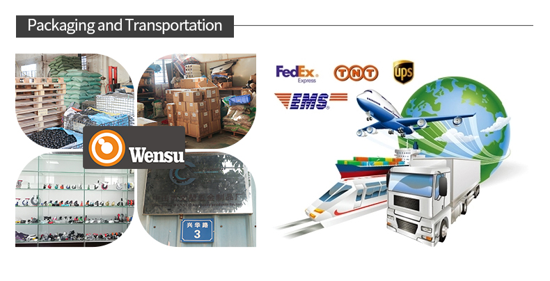 3 inch light screw rubber brake universal single brake caster