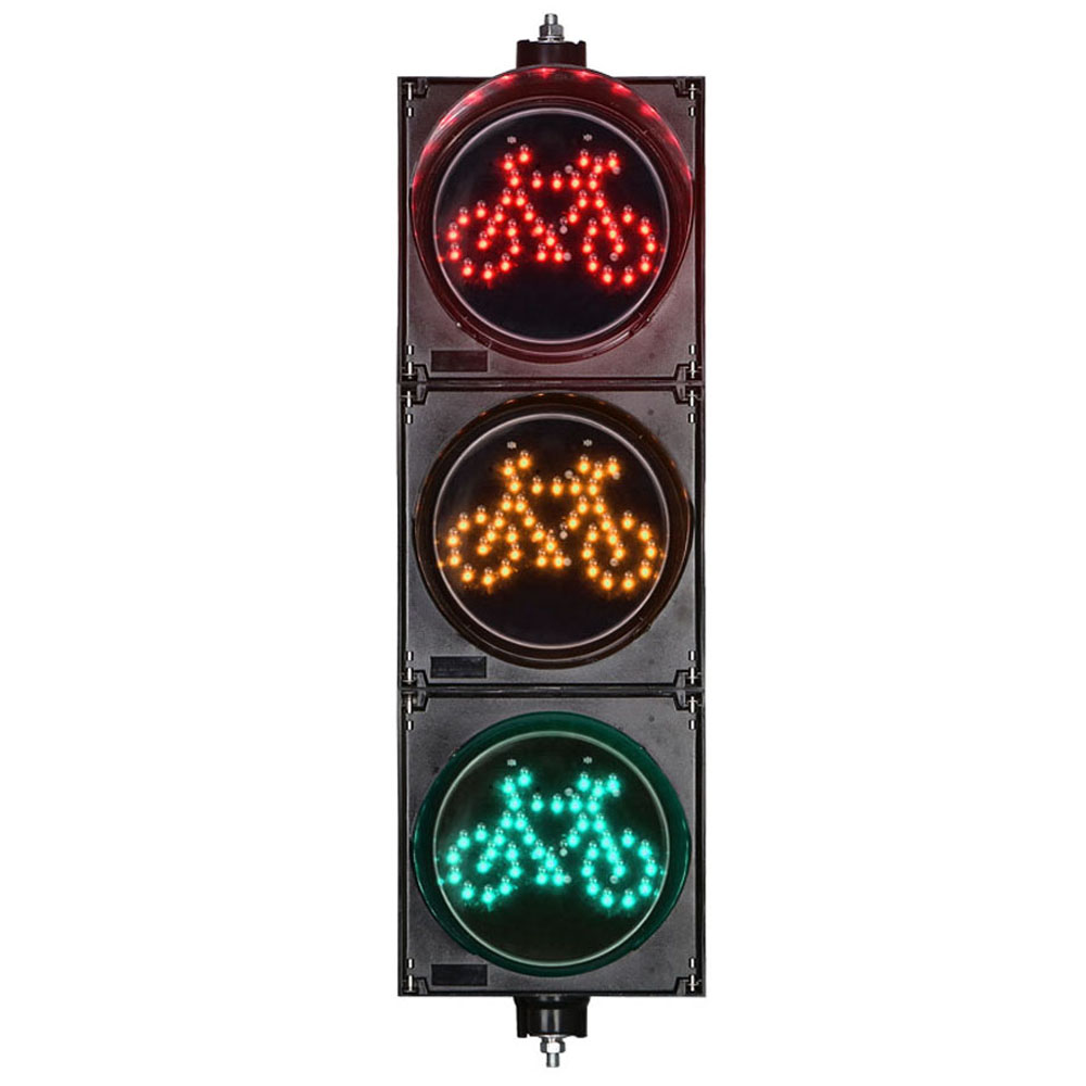 200mm Red Yellow Green Bicycle LED traffic Signal Light