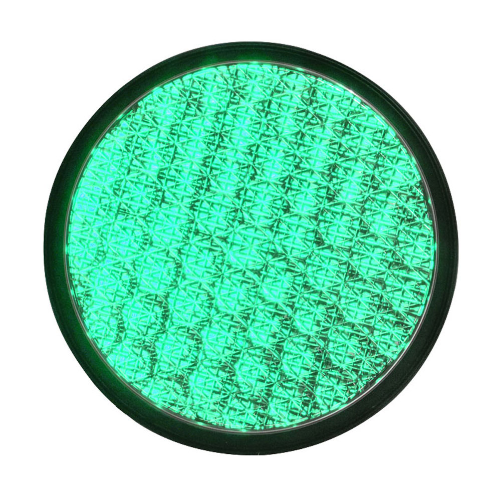 200mm Cobweb Lens Green LED Traffic Light Module