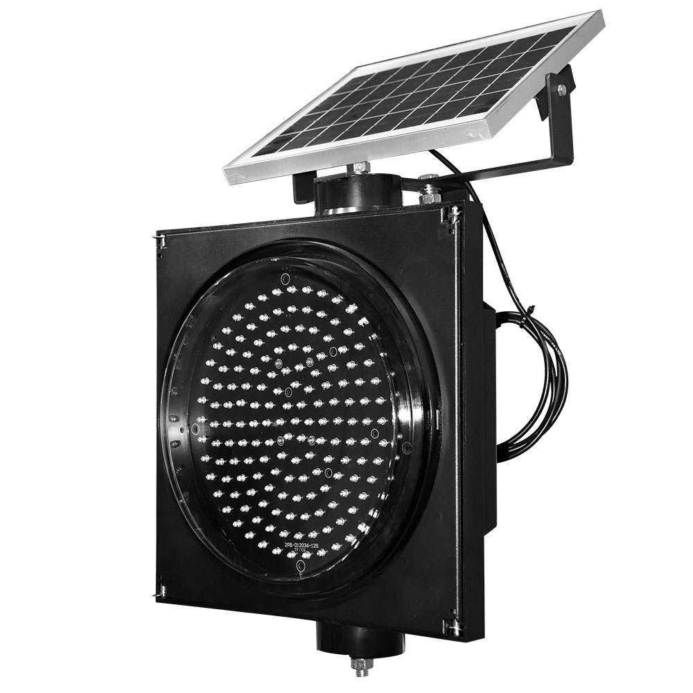 300mm Solar Red Flashing Light