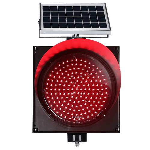 300mm Solar Red Flashing Light