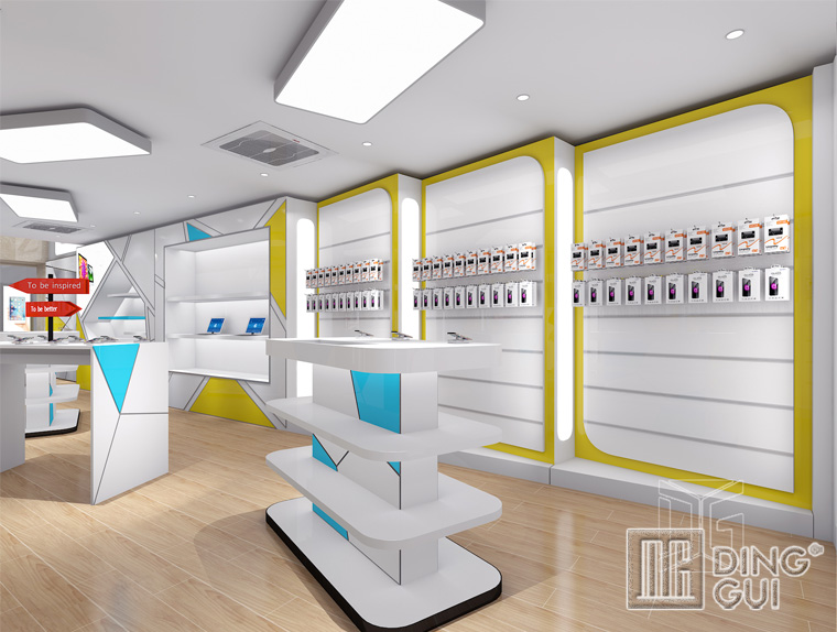 EL75 Stylish shop counter design for mobile phone shop decoration_