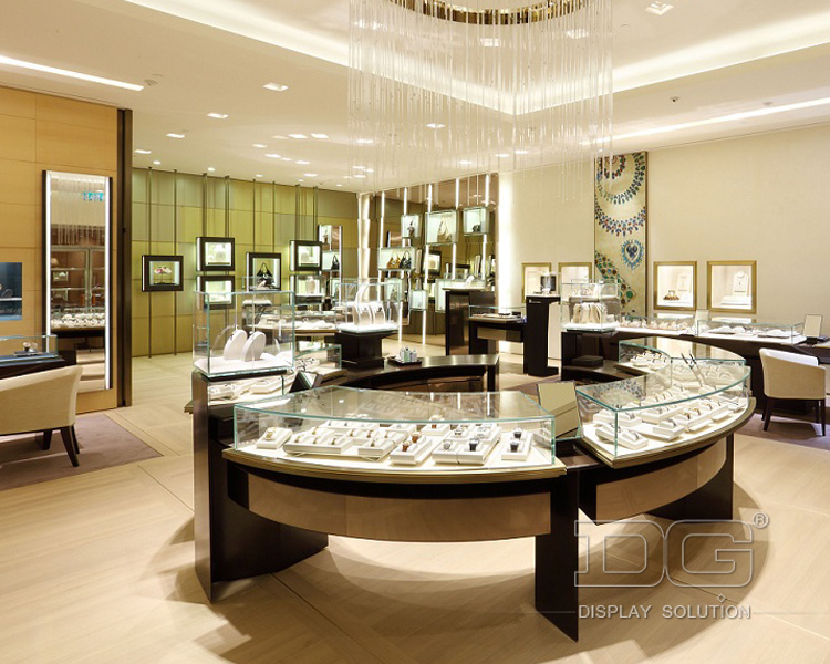 High End Display Cabinet And Showcase For Jewelry Shop