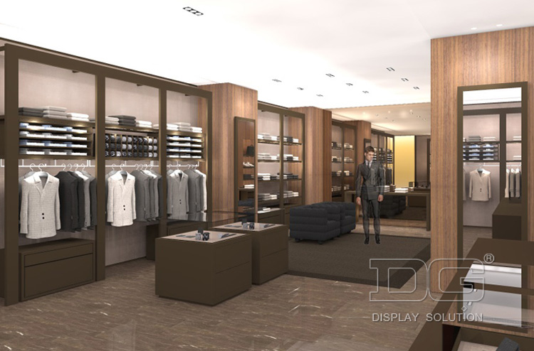 Modern Retail Menswear Clothing Shop Interior Design