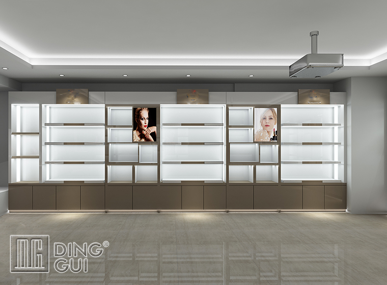 CM96 Professional manufactured modern design cosmetic display showcase_
