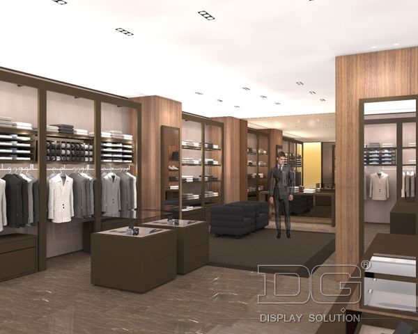 GR159 Modern Retail Menswear Clothing Shop Interior Design_