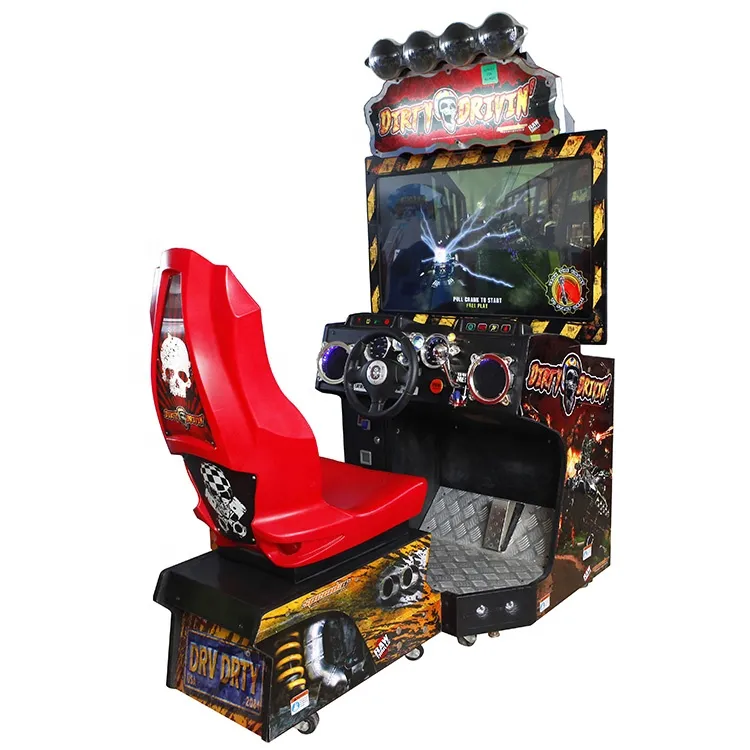 MEIYI - Jogos internos máquina de jogos operados por moedas Dirty Driving  simulador de corrida máquina de