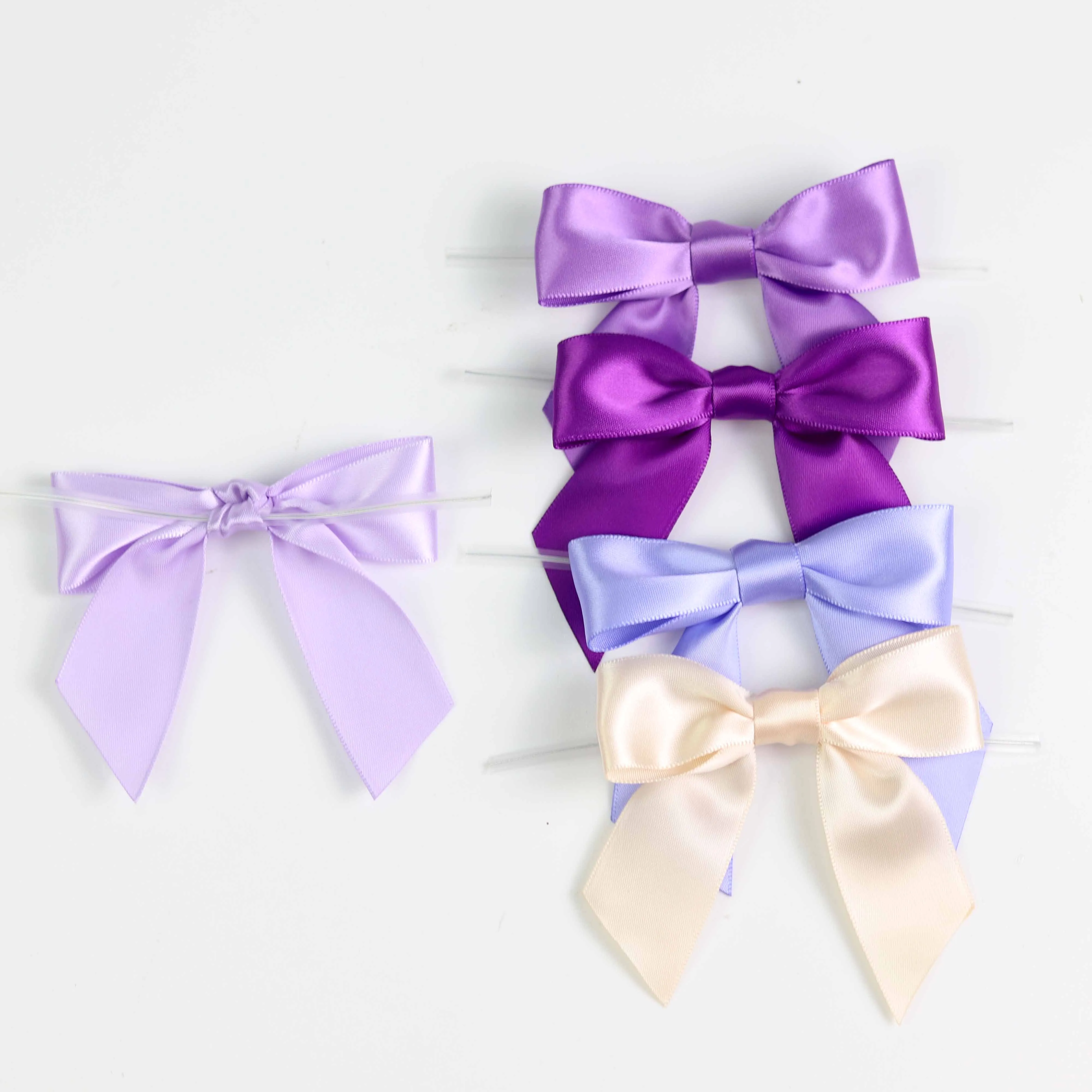 custom wholesale 15mm mini ribbon flowers