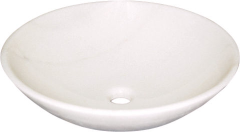 Lavabo de mármol blanco de alta calidad para baño, modelo 048M, de piedra natural, fabricante | First Stone