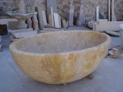  Quality Stone Bathtub Rusty Travertine Polished MVS032 Manufacturer | First Stone 