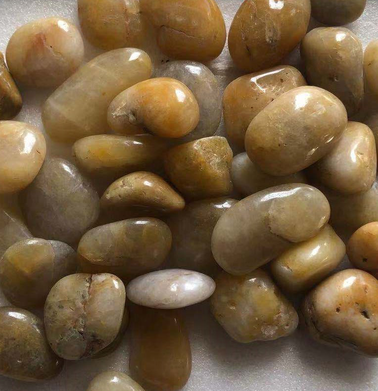 مصنع أحجار زهرة المطر الصفراء المصقولة المزدوجة عالية الجودة | First Stone
