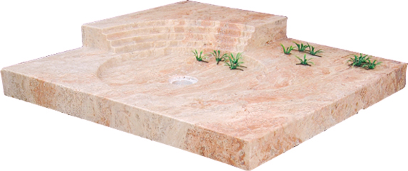 Meilleure entreprise de lavabos en travertin pour salle de bain 309M - First Stone