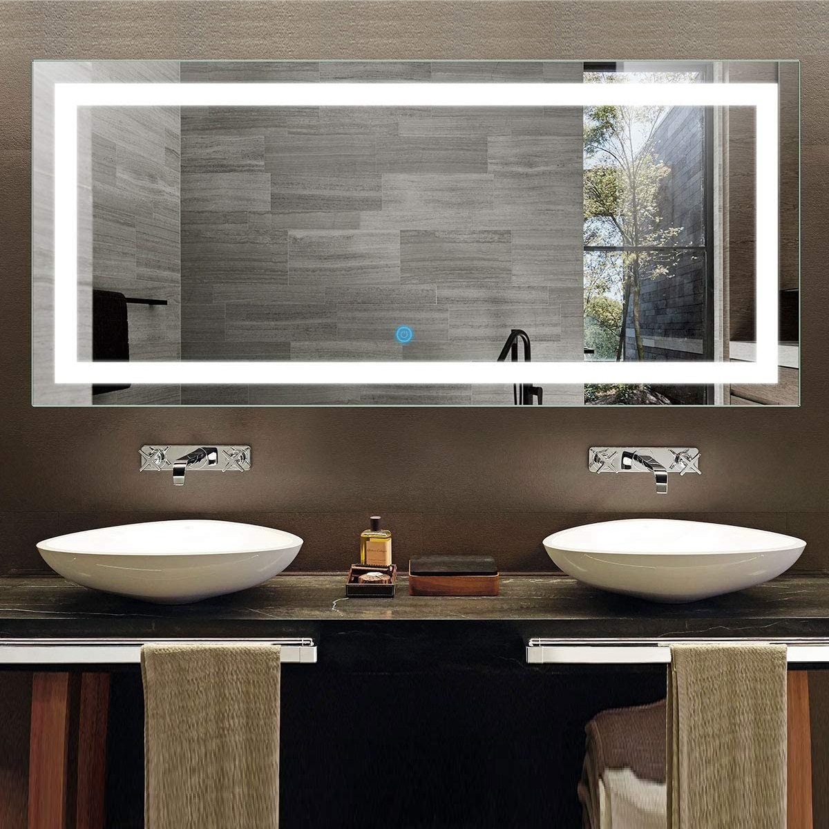 Inch Anti-Fog Touch Mirror Table