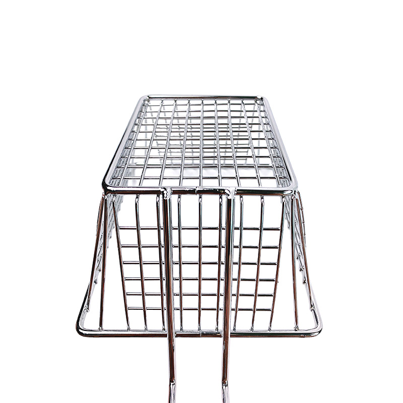 Commercial small wire chip taco fryer basket custom stainless steel mini square fry basket