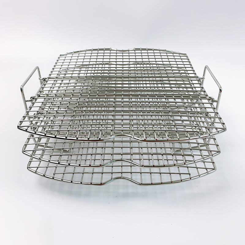 Soporte cuadrado apilable del deshidratador del tenedor del filtro de los estantes de enfriamiento del acero inoxidable 304 3