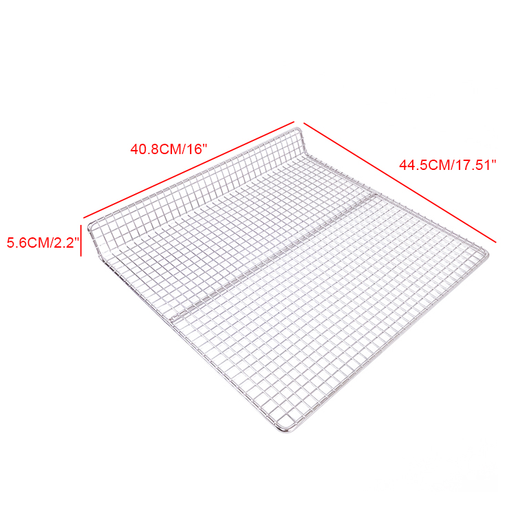 Large Wire Pan Grate Stainless Steel Wire Cooling Drying Rack BBQ Grills Grid Baking Cooking Grid