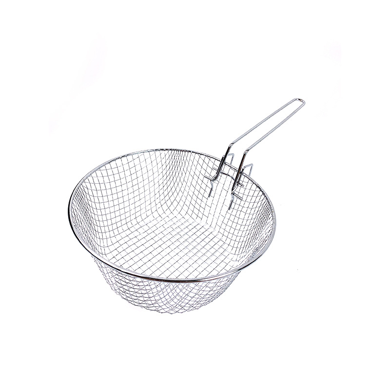 Cesta para patatas fritas, peque&ntilde;a cesta para freidora de mesa de cocina, cesta para servir patatas fritas de acero inoxidable