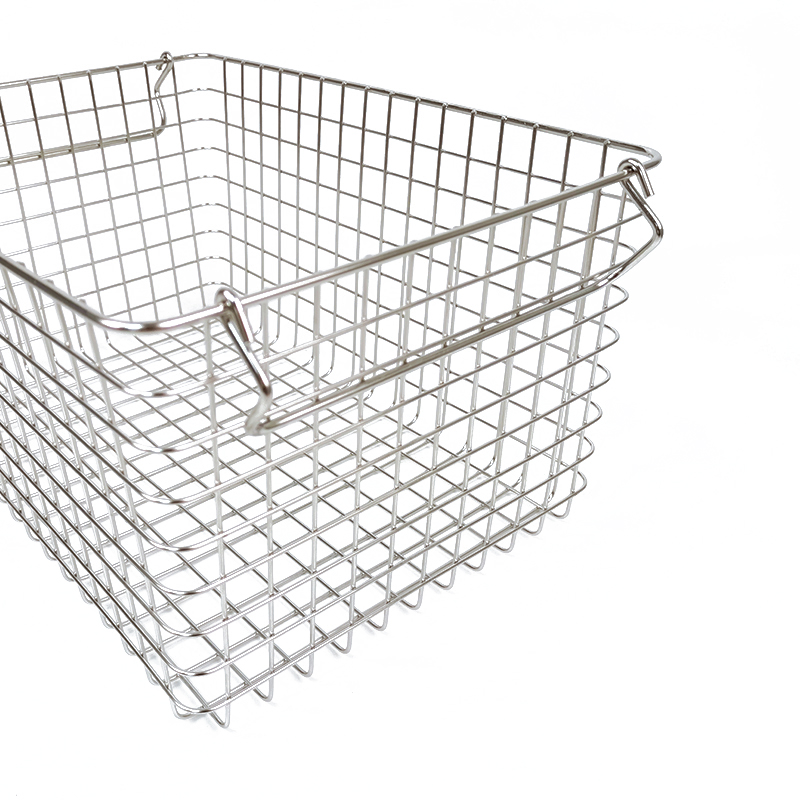 Home Stackable Storage Kitchen Bathroom Fruits Food Holder Stainless Steel Vegetable Wire Mesh Metal Baskets