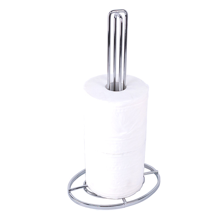 Kitchen Paper Towel Holder Stand Metal Rack Stainless Steel Toilet Paper Holder Bathroom Storage Kitchen Paper Roll Holder
