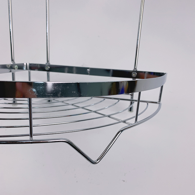 Carrito de ducha de esquina para baño, carrito organizador de ducha con ventosa de lujo, carrito de ducha de esquina de 3 niveles