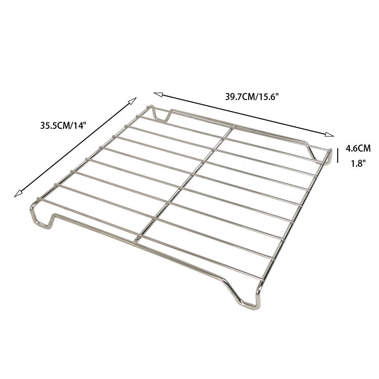 Custom Commercial Chrome Gas Oven Grid Stainless Steel BBQ Oven Grill Grate Toaster Oven Rack