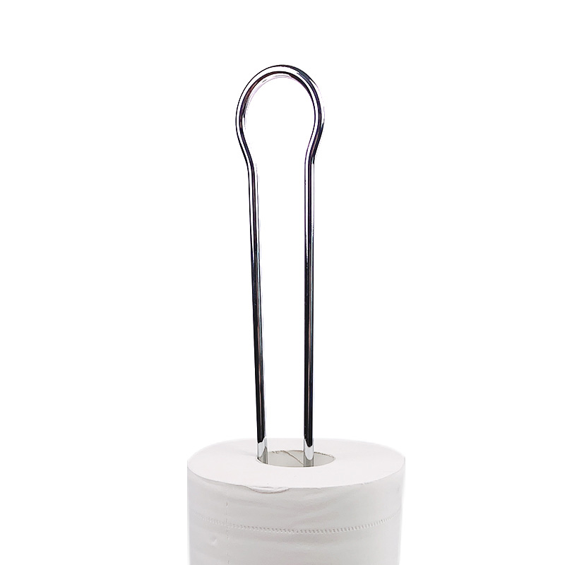 Portarrollos de pa&ntilde;uelos, soporte para papel de cocina, alambre de metal negro, soporte para papel higi&eacute;nico para Ba&ntilde;o