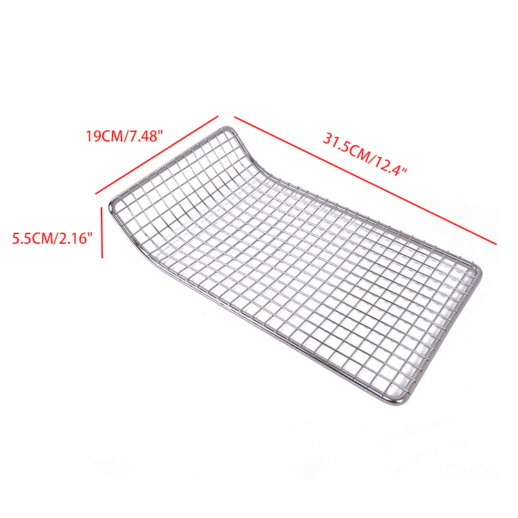 Rejilla de enfriamiento de alambre rectangular, parrilla para horno, rejilla para cocinar y hornear, parrilla de barbacoa de acero inoxidable
