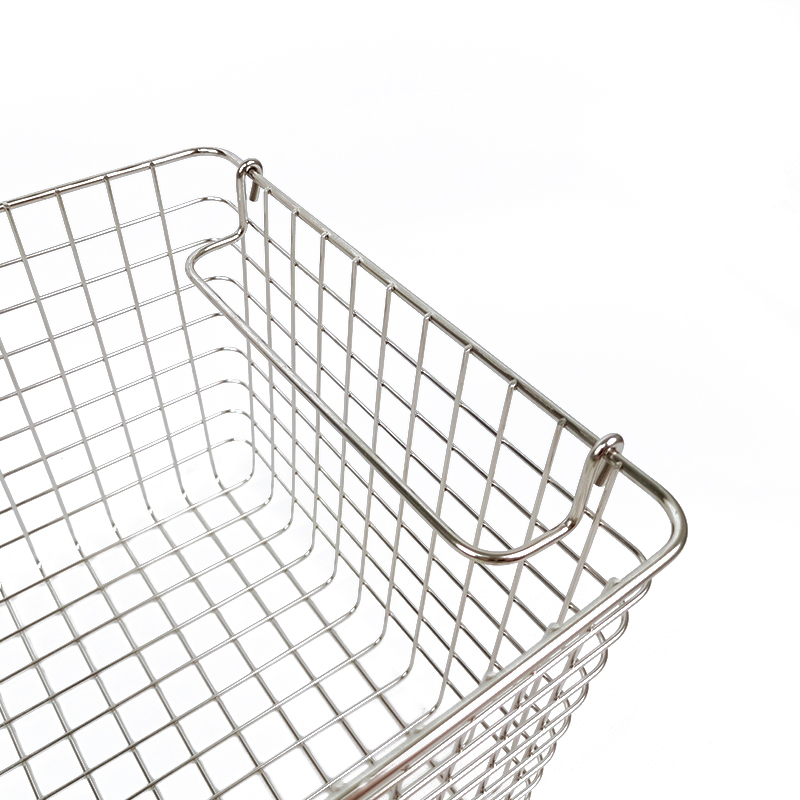 Home Stackable Storage Kitchen Bathroom Fruits Food Holder Stainless Steel Vegetable Wire Mesh Metal Baskets