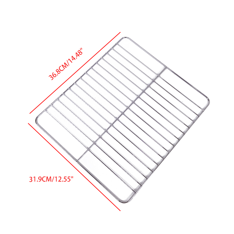 Barbacoa malla de alambre parrillas para barbacoa rejilla de acero inoxidable rejilla de cocción rejilla para hornear de enfriamiento