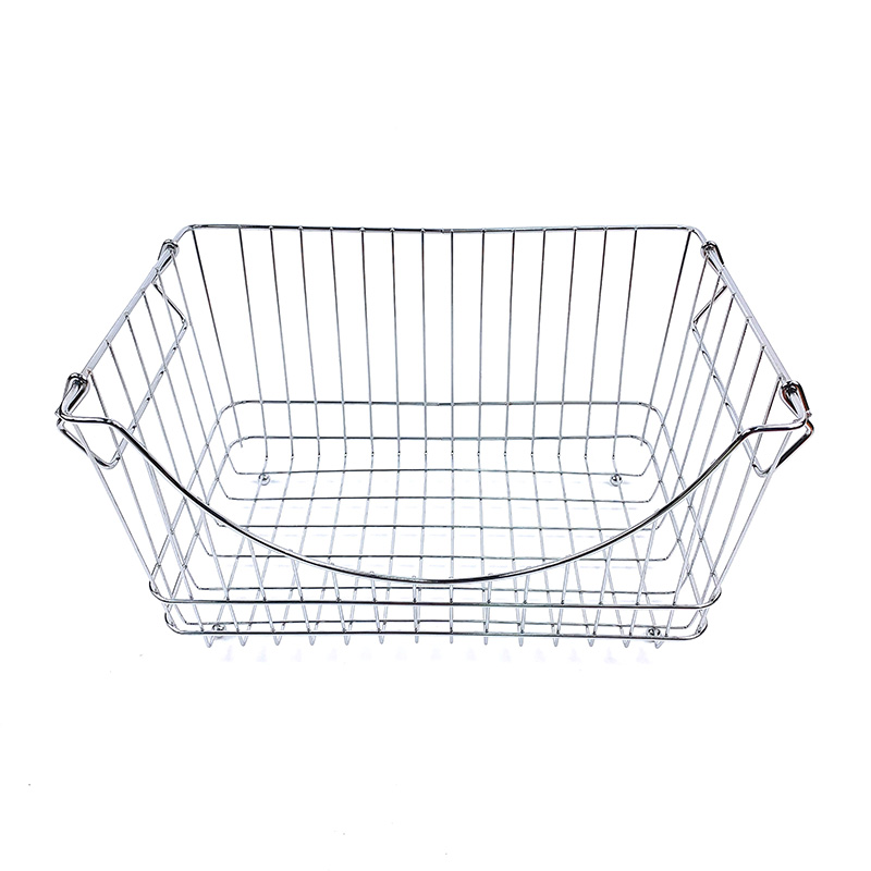 Metal Iron Laundry Toys Kitchen Fruit Basket Stackable Mesh Organizer Storage Vegetable Wired Basket