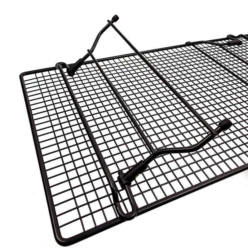 Stackable Wire Half Sheet Foldable Cake Bake Cooling Rack With Collapsible Folding Legs