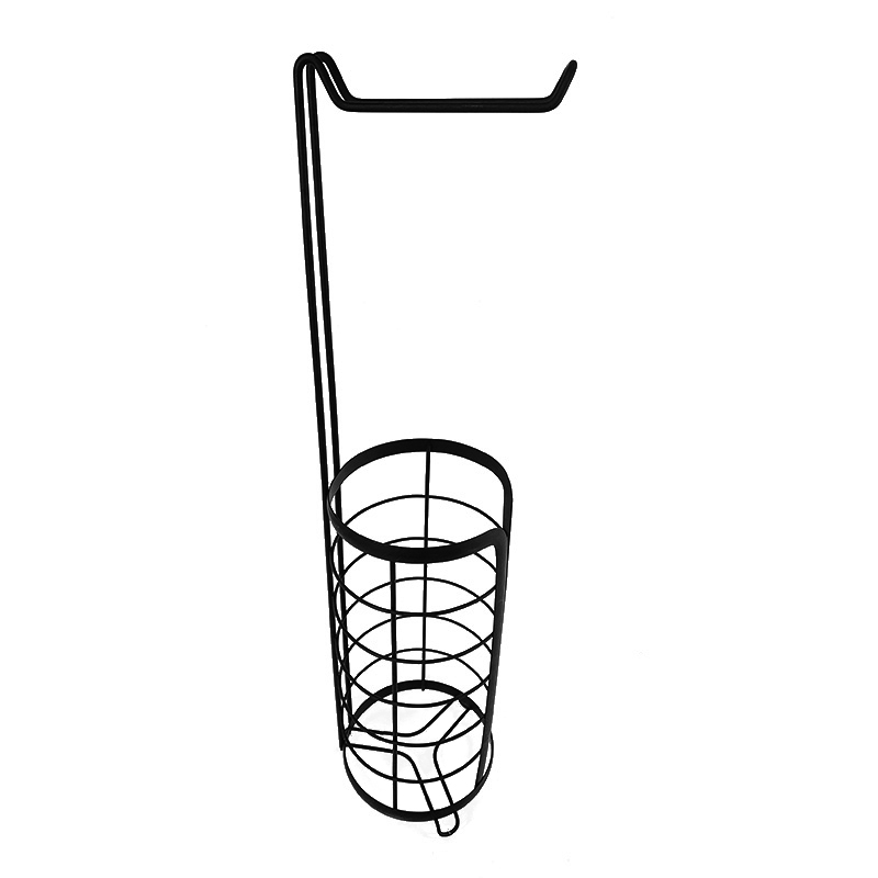 Soporte de papel higi&eacute;nico para almacenamiento de ba&ntilde;o, soporte de papel negro, estante de Metal, soporte de papel tis&uacute; para inodoro