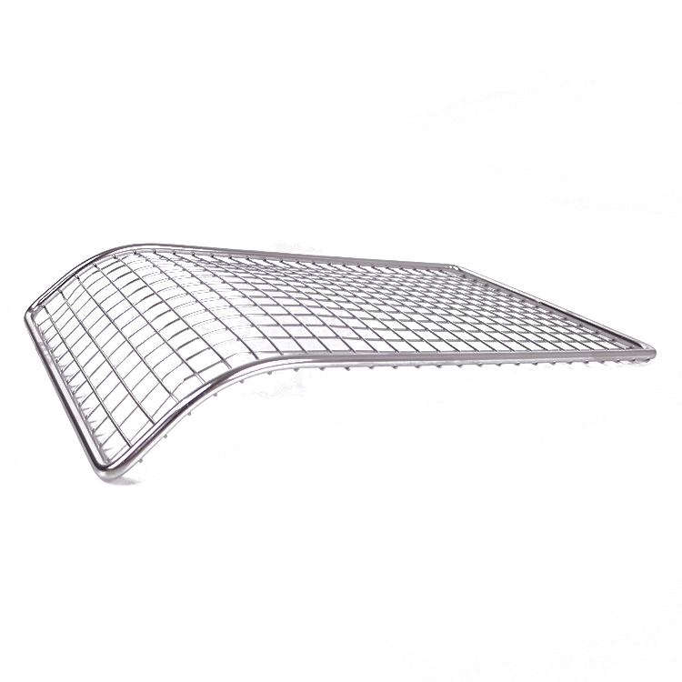 Rejilla de enfriamiento de alambre rectangular, parrilla para horno, rejilla para cocinar y hornear, parrilla de barbacoa de acero inoxidable