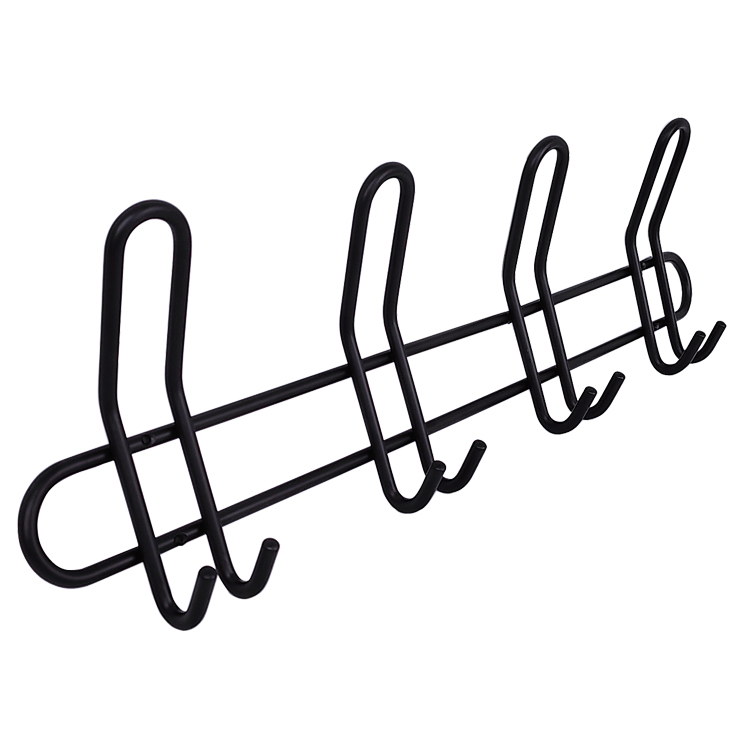 Hevy Duty Clothes Hanger Rack Black Metal Clothes Hanger Wall Mount Coat Hook